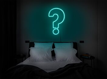 Brighten Your Interiors or Spark Conversations at Bars and Events with the Question Mark LED Neon Sign.