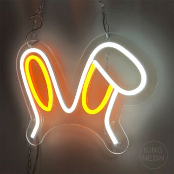 Brighten Your Space: Perfect for Weddings, Parties, and Home Decor with the Rabbit Bunny Ear LED Neon Sign.