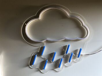 Brighten Up Your Spaces: Raining LED Neon Sign for Weddings, Bars, and Cozy Home Corners