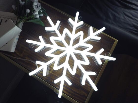 Snowflake LED neon sign