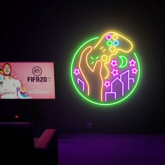 Verschönern Sie Ihre Gaming-Oase und feiern Sie stilvoll mit Wanddekorationen für das Spielzimmer. Gamer-Dekor: Das perfekte Gamer-Geschenk, Schild für Zuhause, Büro und Partys.