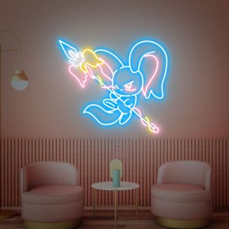 Erhellen Sie jeden Raum: Jonglierender Elfilin LED-Schriftzug, perfekt für Zuhause, Büro, Laden, Bar und Hochzeitsdekorationen mit süßer Elfilin Wanddekoration Japanisches Neonzeichen Kirby Neon Wandkunst.