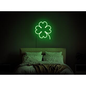 Beleuchten Sie Ihr Zuhause, Ihre Bar oder Ihre St. Patrick’s Day-Feier mit dem "Lucky Clover" Neonzeichen - Kleeblatt LED, vierblättriges Kleeblatt Neon, Shamrock-Zeichen, Frühlingsneon.
