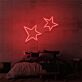 Two-Star Outline LED Neon Sign