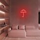 Brighten Your Home, Office, or Bar Ambiance with the Versatile Umbrella LED Neon Sign.