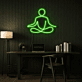 Meditation Figure LED Neon Sign