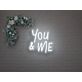 Brighten Your Romance and Celebrations: You and Me LED Neon Sign for Weddings, Anniversaries, and Cozy Home Evenings.