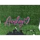 Ainsley Heart Custom Name LED Neon Sign