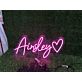 Ainsley Heart Custom Name LED Neon Sign