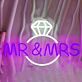 Mr & Mrs Diamond Ring LED Neon Sign