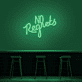 No Regrets Mixed-Font LED Neon Sign