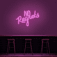 No Regrets Mixed-Font LED Neon Sign
