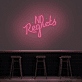 No Regrets Mixed-Font LED Neon Sign