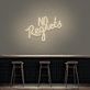 No Regrets Mixed-Font LED Neon Sign