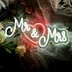 Mr & Mrs Heart Wedding LED Neon Sign