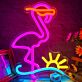 Flamingo Sunset and Wave LED Neon Sign