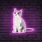 Custom Cat Photo UV LED Neon Sign for Pet Lovers
