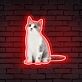 Custom Cat Photo UV LED Neon Sign for Pet Lovers