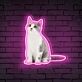 Custom Cat Photo UV LED Neon Sign for Pet Lovers