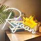 Personalized Name UV LED Neon Sign with Crown