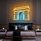 Arc de Triomphe UV LED Neon Sign for Paris-Inspired Wall Decor