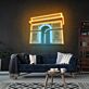 Arc de Triomphe UV LED Neon Sign for Paris-Inspired Wall Decor