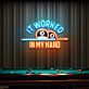 It Worked in My Hand Pool Quote UV LED Neon Sign for Billiards Room Decor
