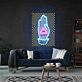 Hand with All-Seeing Eye UV LED Neon Sign for Mystical Wall Art