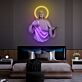 Jesus Christ with Halo UV LED Neon Sign for Christian Wall Art