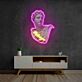 Meleager Statue UV LED Neon Sign for Classical Art Room Decor