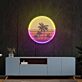 Custom Retro Palm Sunset UV LED Neon Sign