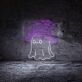 Flying Ghost with Witch Hat LED Neon Sign