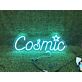Blue Cosmic Word with Star LED Neon Sign