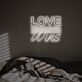 Love Wins Striped Lettering LED Neon Sign