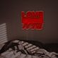 Love Wins Striped Lettering LED Neon Sign