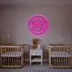 Monkey Face in Circle LED Neon Sign