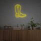 Cowboy Boot Outline LED Neon Sign