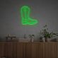 Cowboy Boot Outline LED Neon Sign