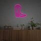 Cowboy Boot Outline LED Neon Sign