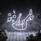 Space Head Floating Figure LED Neon Sign