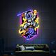 Astronaut & Cyber Tiger UV LED Neon Sign for Sci-Fi Gaming Room Decor