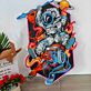 Astronaut & Cyber Tiger UV LED Neon Sign for Sci-Fi Gaming Room Decor