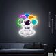 Astronaut on Cloud with Planets UV LED Neon Sign for Space-Themed Bedroom Decor