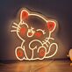 Smiling Sitting Cat LED Neon Sign