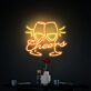 Cheers with Clinking Glasses LED Neon Sign