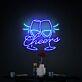 Cheers with Clinking Glasses LED Neon Sign