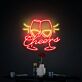 Cheers with Clinking Glasses LED Neon Sign