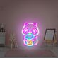 Panda with Bubble Tea LED Neon Sign