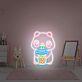 Panda with Bubble Tea LED Neon Sign