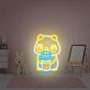 Panda with Bubble Tea LED Neon Sign